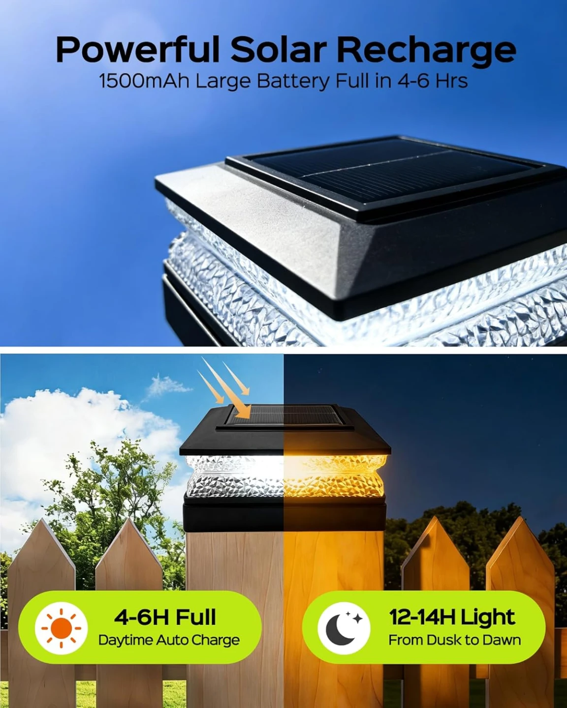 Solar Post Cap Lights 4 Pack - photo 2
