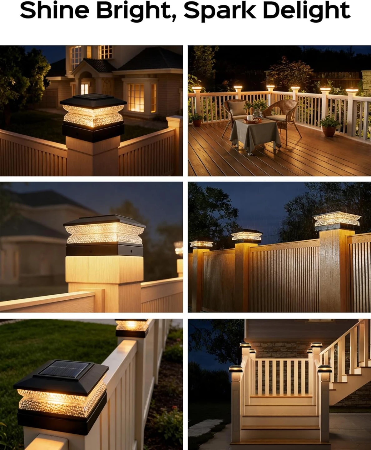 Solar Post Cap Lights 4 Pack - photo 3