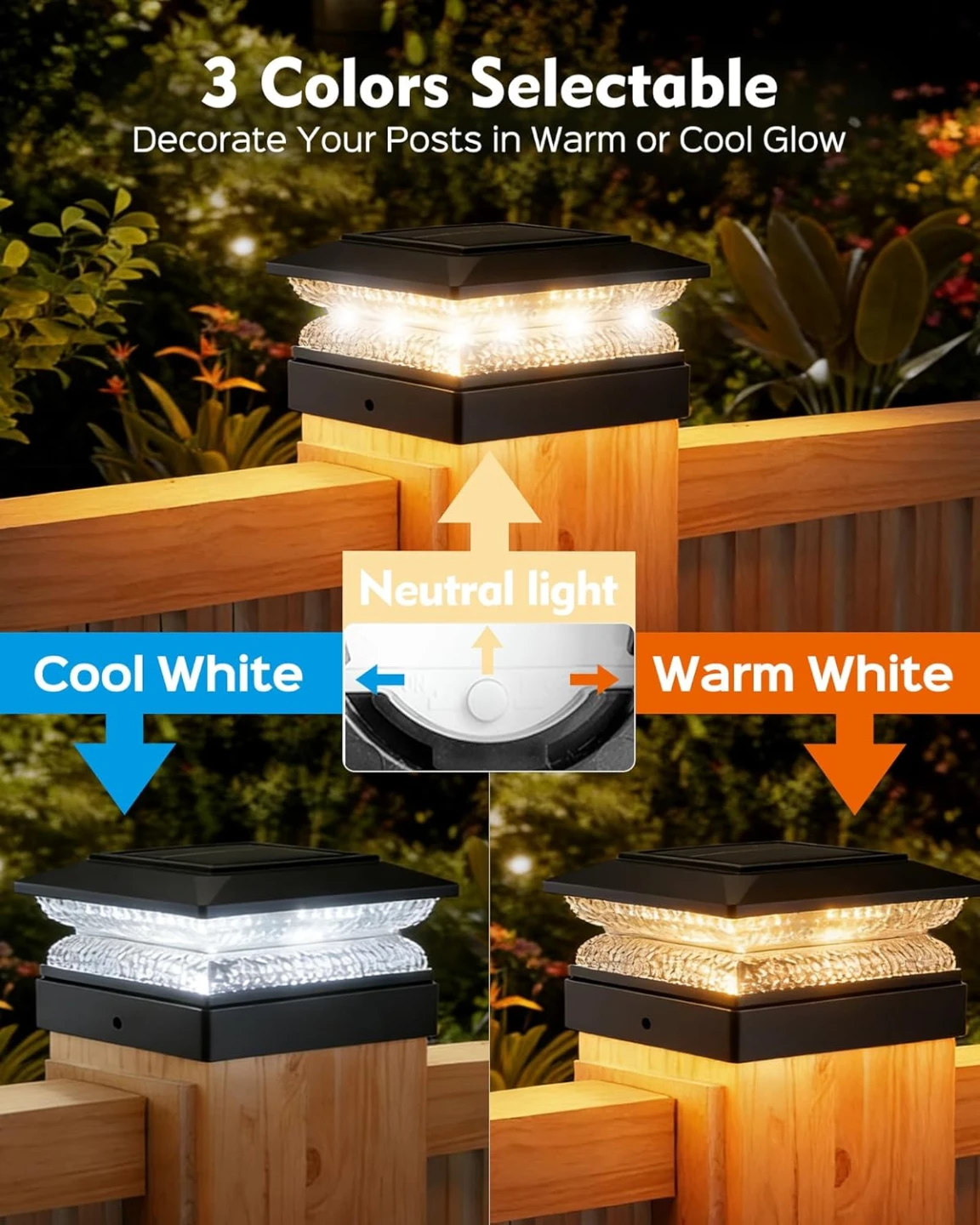 Solar Post Cap Lights 4 Pack - photo 4