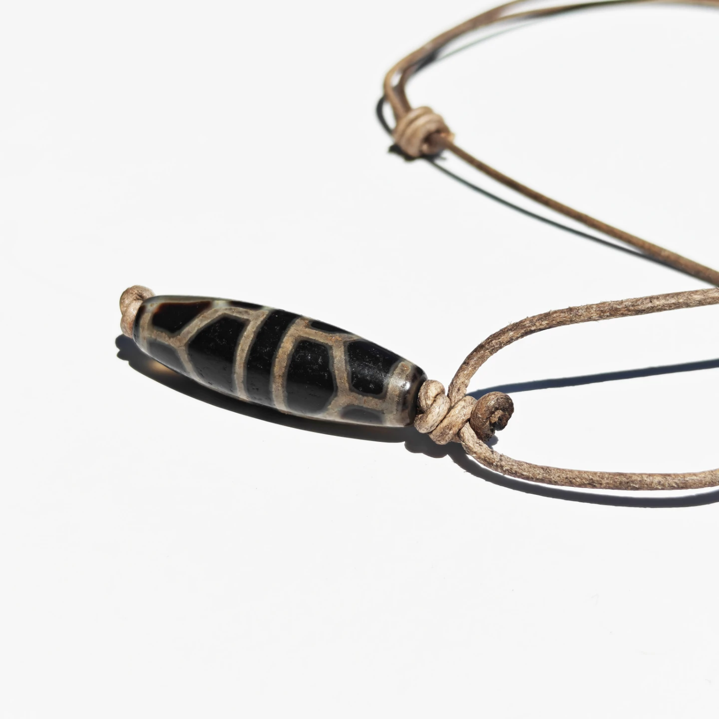 Tibetan Dzi Bead Necklace - photo 4
