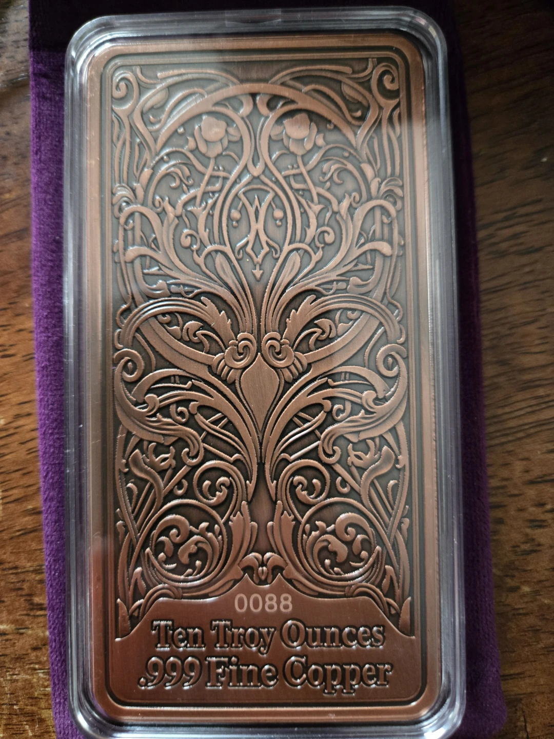 Ten Troy Ounces 999 Fine Copper Bar - The Magician - photo 2