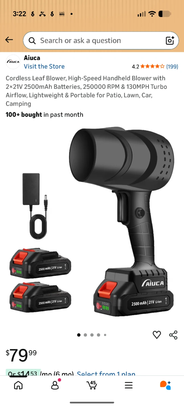 Aiuca Powerful Air Blower - photo 4