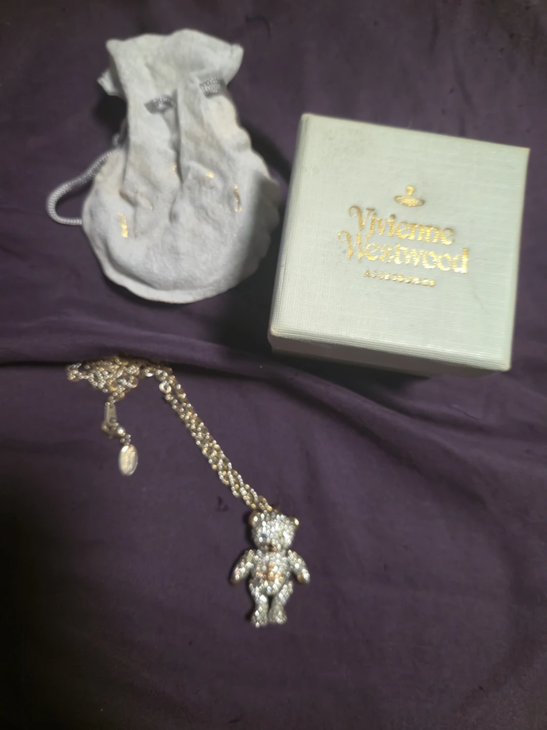 Vivienne Westwood Teddy Bear Pendant Necklace