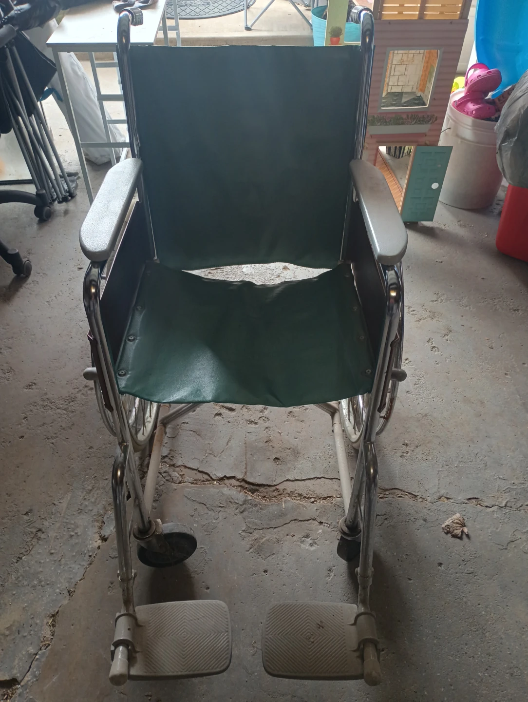 Green Wheelchair
