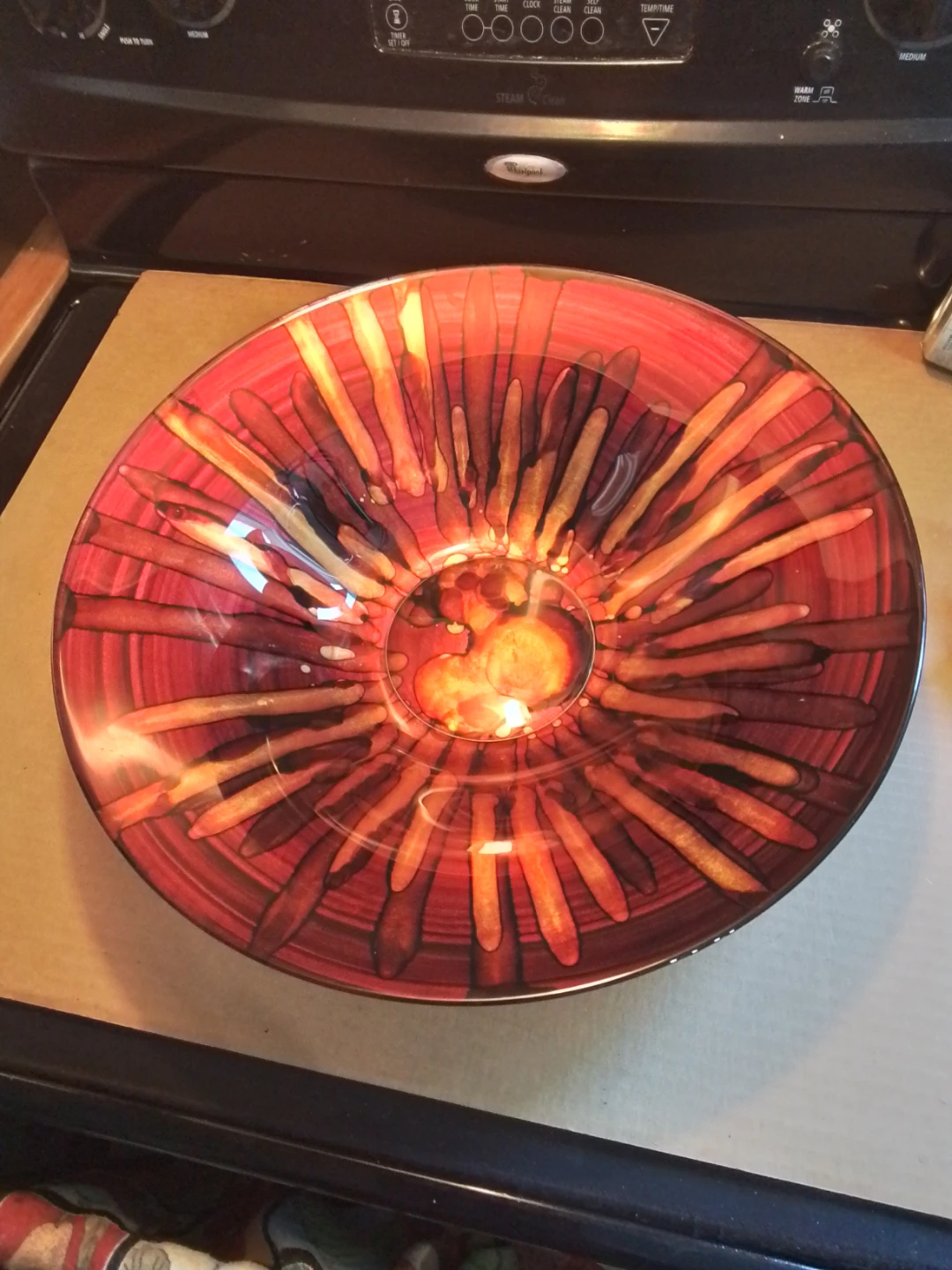 Large 16" Italian Art Glass Centerpiece Bowl - photo 3