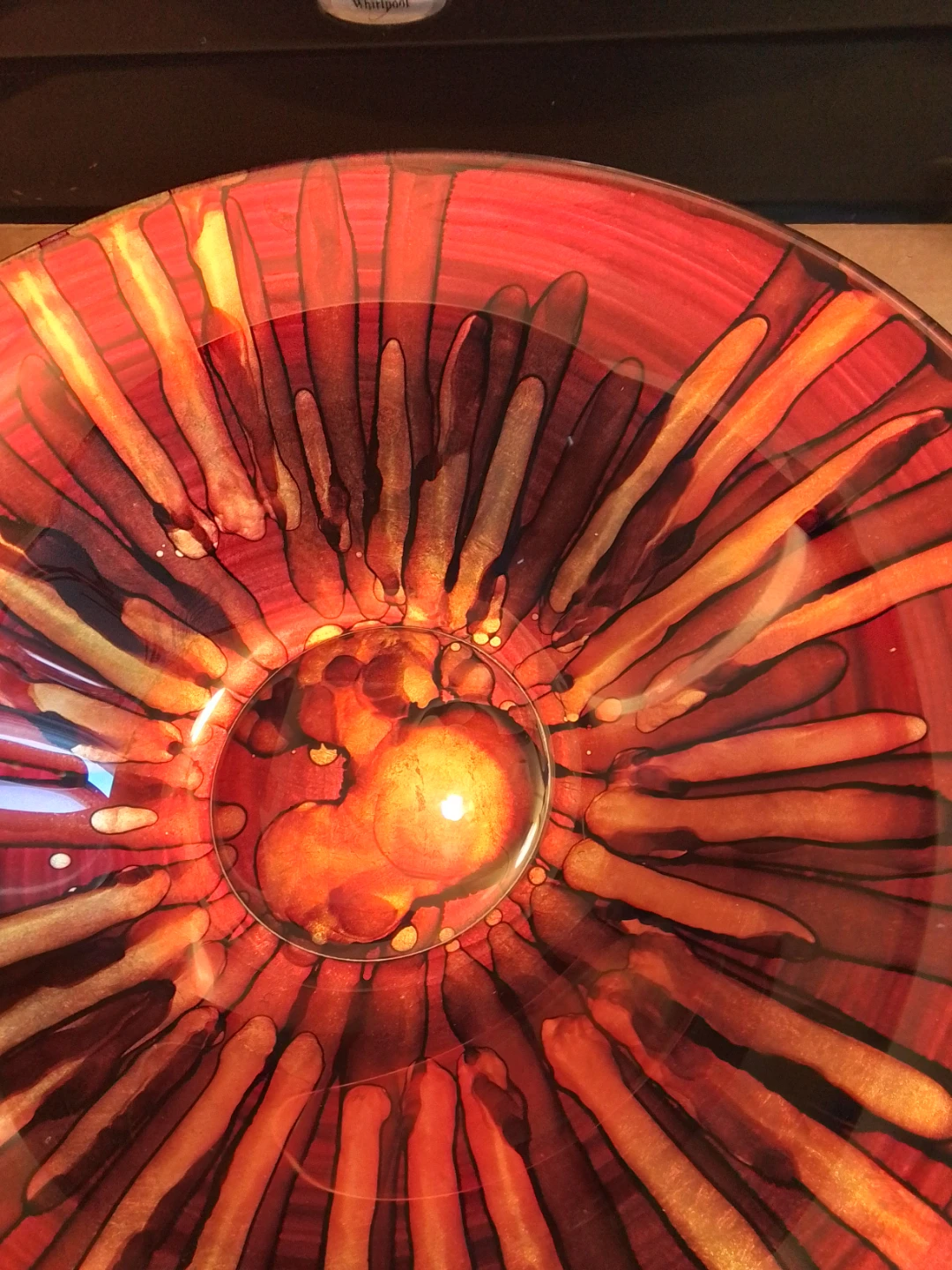 Large 16" Italian Art Glass Centerpiece Bowl - photo 4