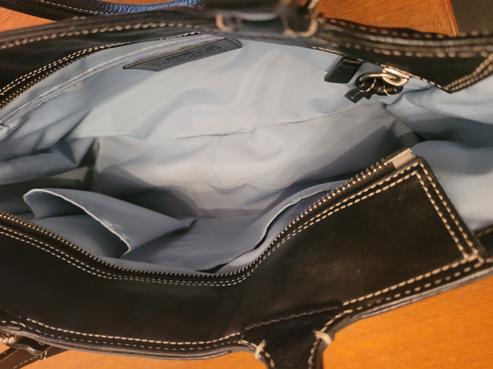 Coach Leather Tote Bag - Black - photo 3