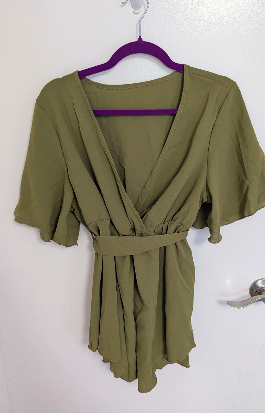 Brand New Maternity Olive Green Women's Top - Women's Large
