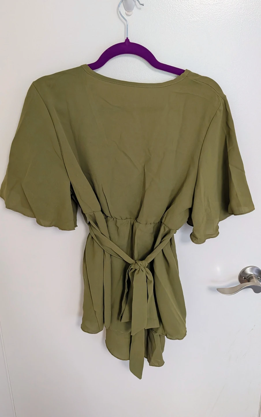 Brand New Maternity Olive Green Women's Top - Women's Large - photo 2