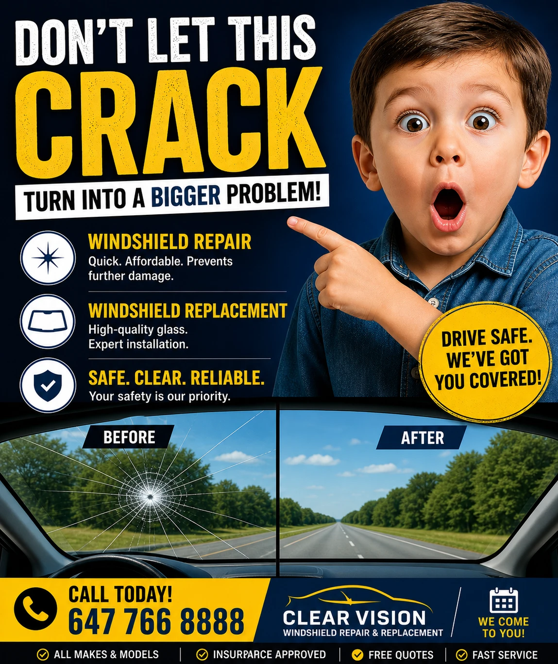 Clear Vision Windshield Repair & Replacement Services