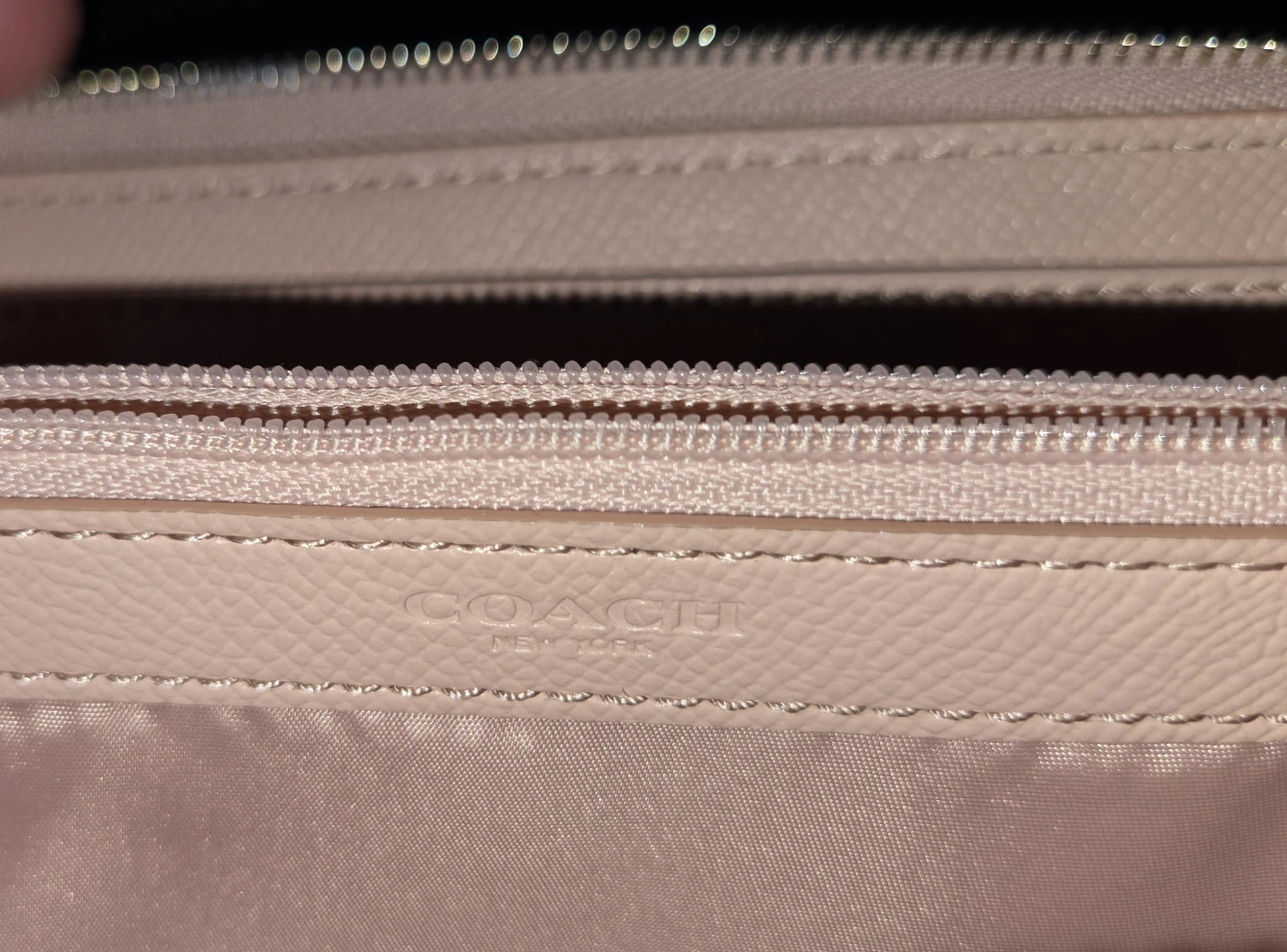 Coach Pink Leather Studded Zip Around Wristlet Wallet Clutch - photo 5
