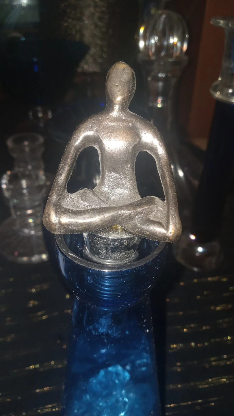 Metal Yoga Figurine Decorative Top