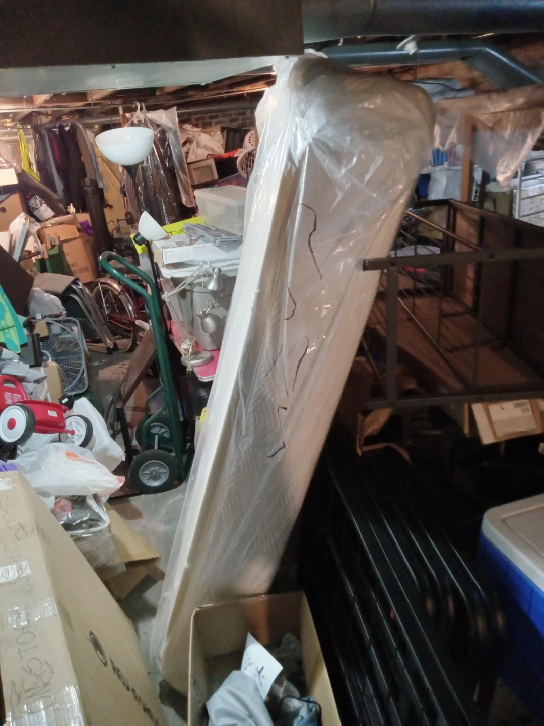 White double mattresses for sale with plastic on $60.00