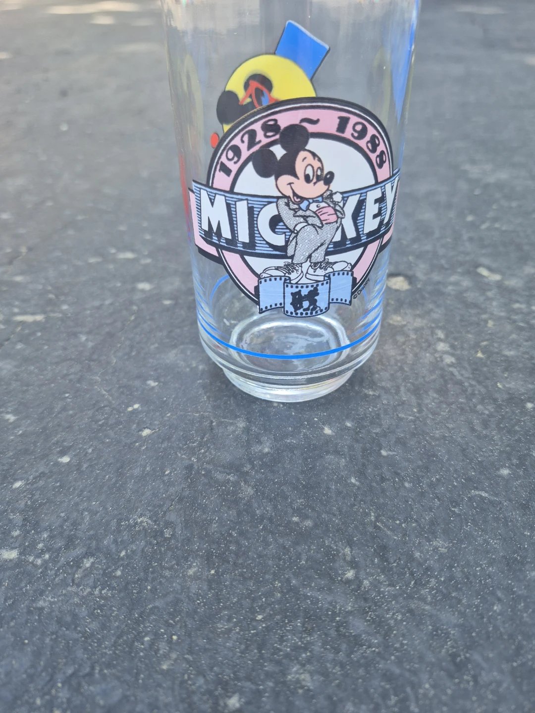 Mickey Mouse 1988 Commemorative Glass
