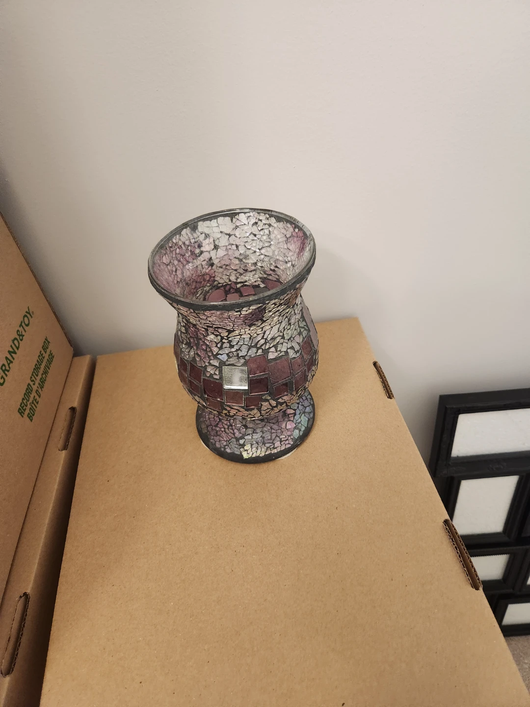 Mosaic purple vase - photo 2