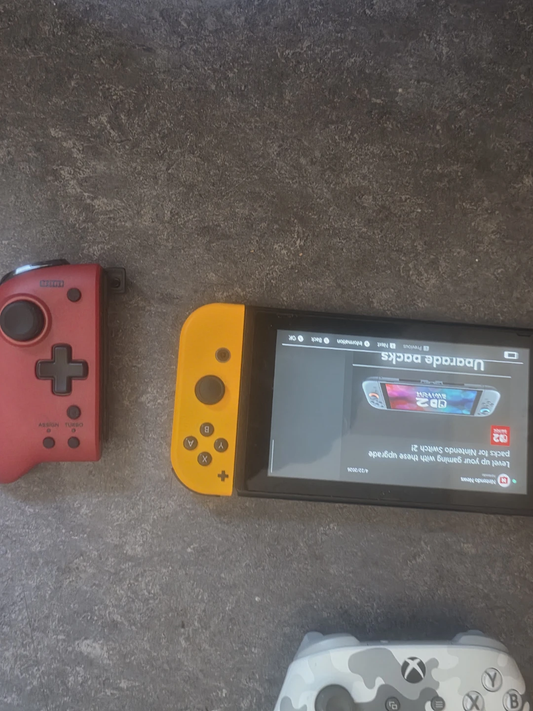 Nintendo Switch Console with Joy-Cons and Controller - photo 2