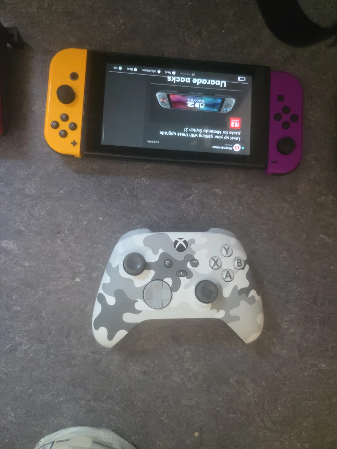 Nintendo Switch Console with Joy-Cons and Controller - photo 3