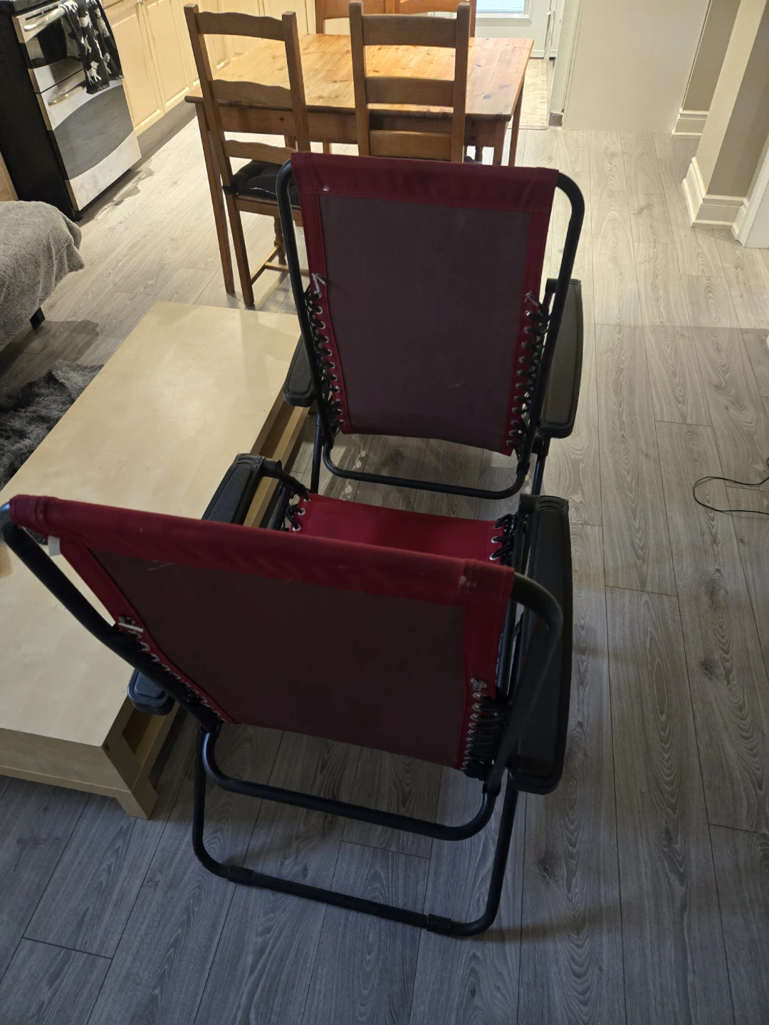2 Red Zero Gravity Chairs - photo 2