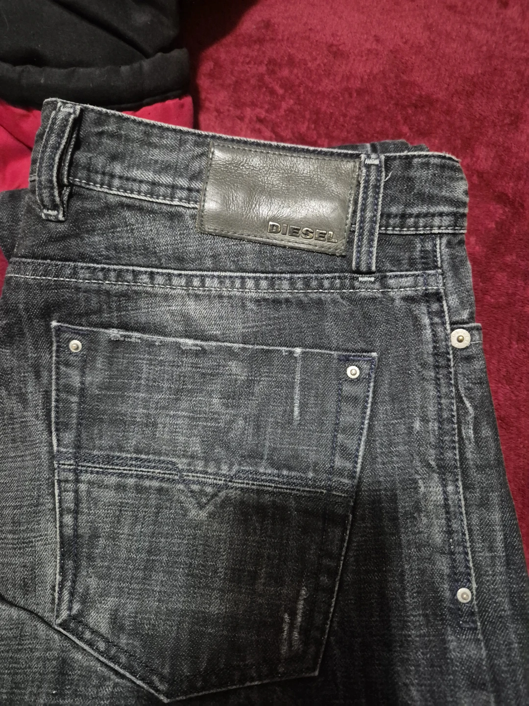 Diesel Black Wash Denim Jeans