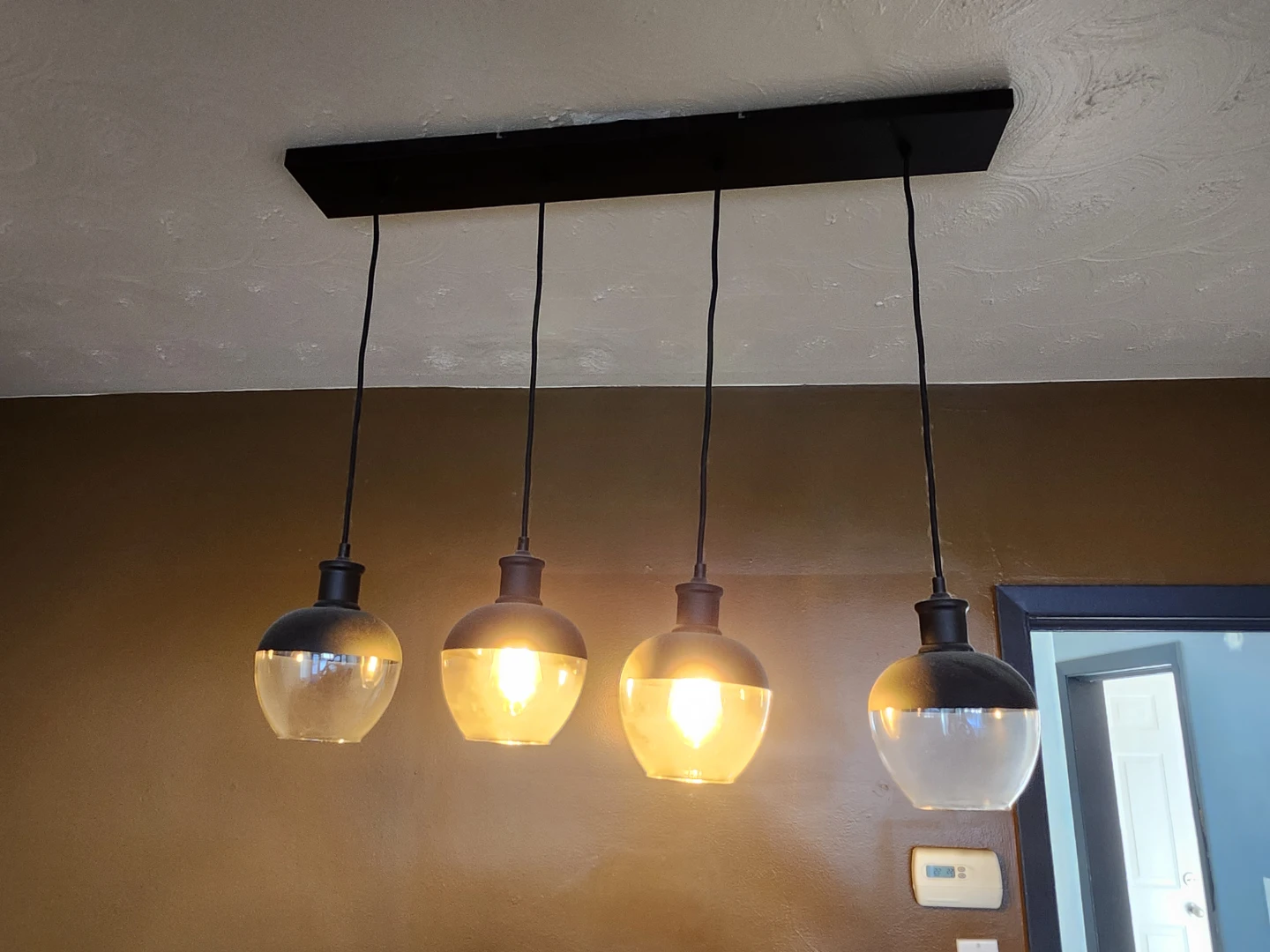4-Light Black Pendant Light Fixture - photo 3