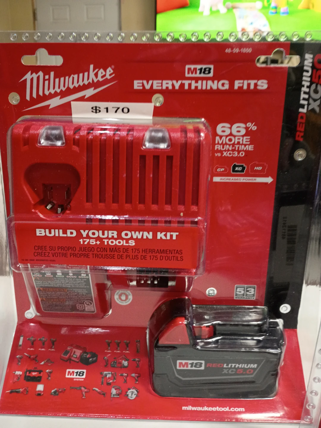 Milwaukee M18 REDLITHIUM XC5.0 Battery and Charger Kit
