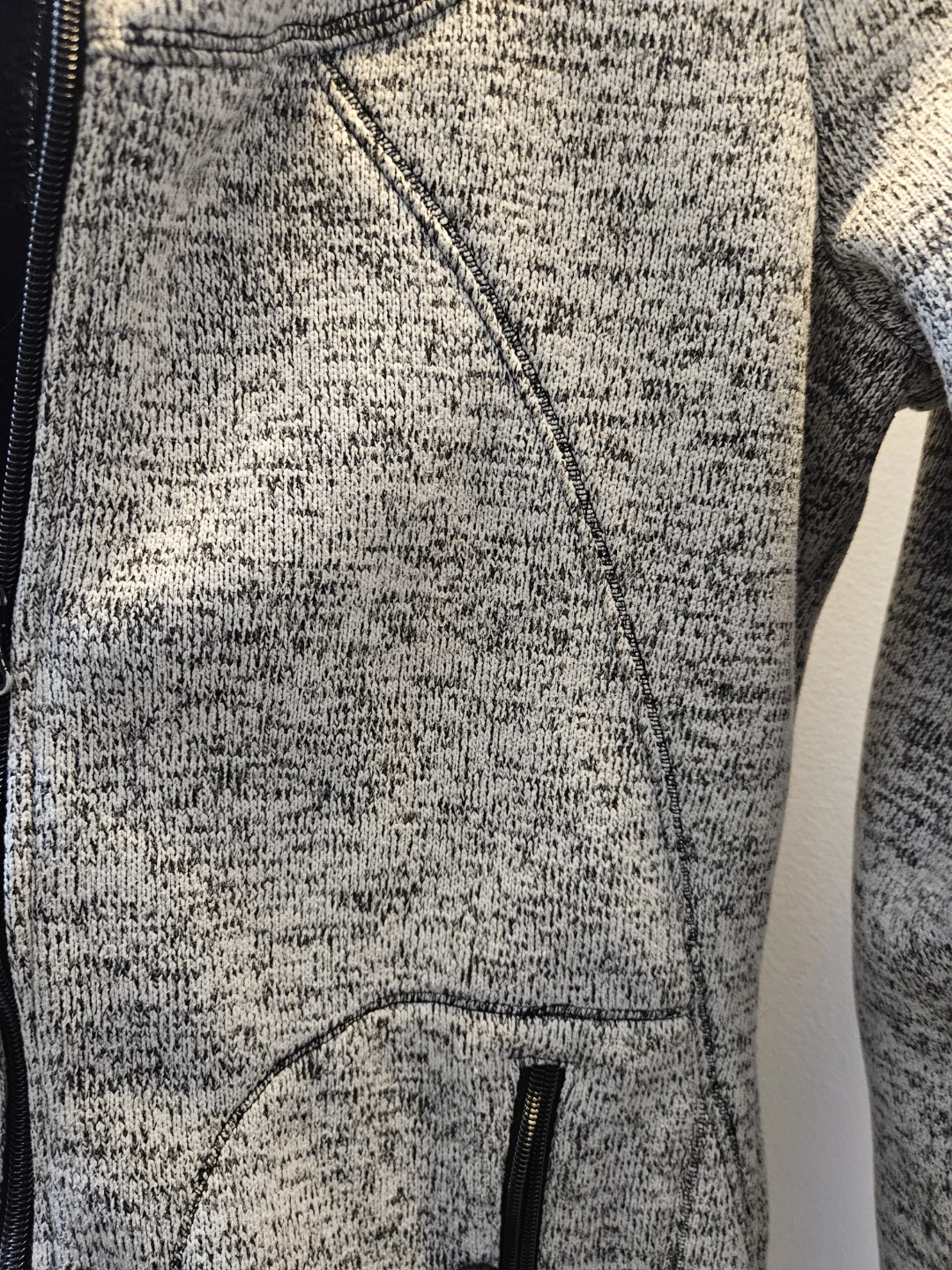 Warehouse One Grey Heathered Fleece Hoodie Jacket - photo 3