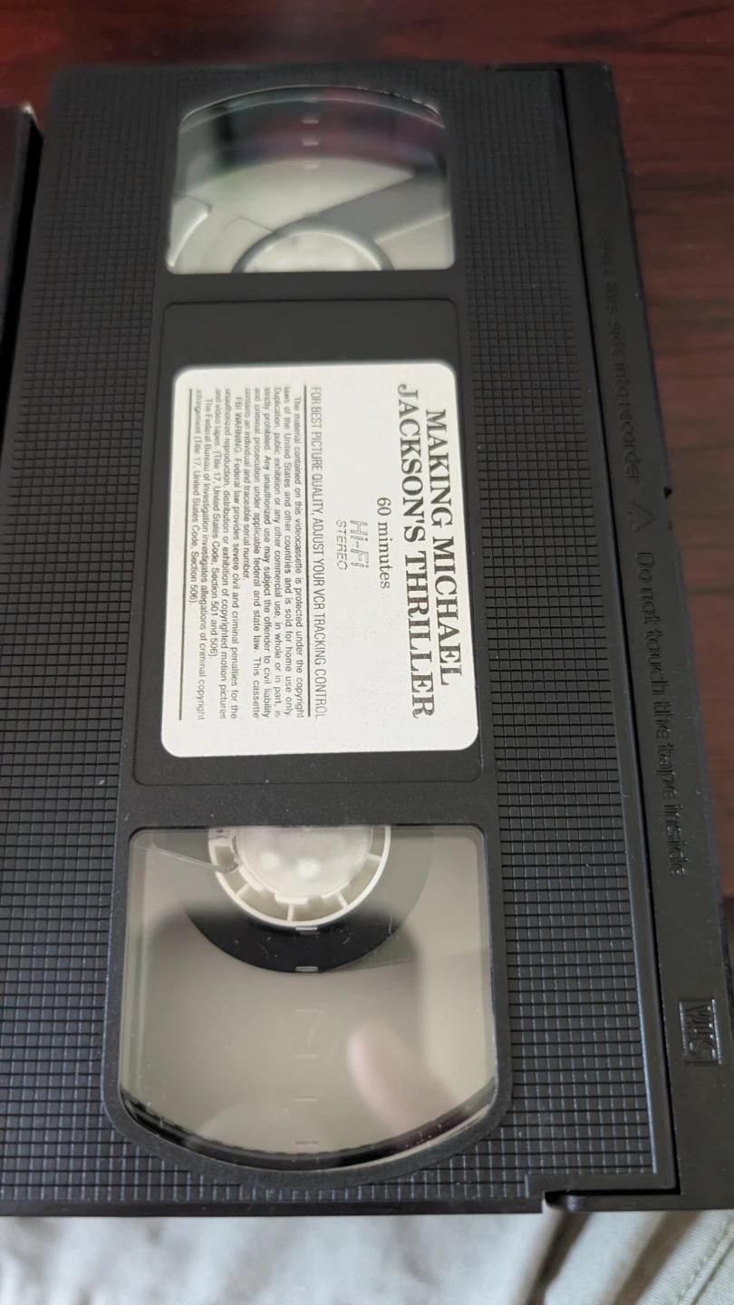 Michael Jackson's Thriller VHS Tape - photo 3
