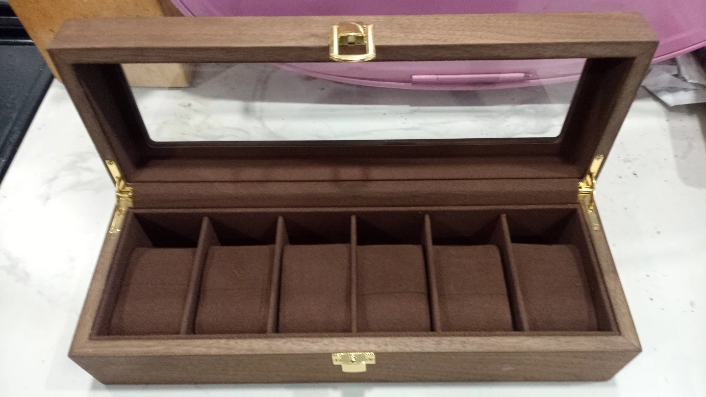 Watch Cases - Wooden Box & 2 Black Travel Roll Cases - photo 2