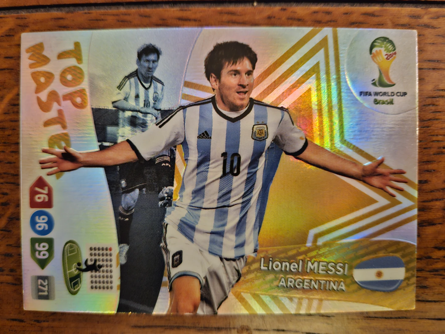 Panini FIFA World Cup Brazil 2014 Trading Card - Lionel Messi
