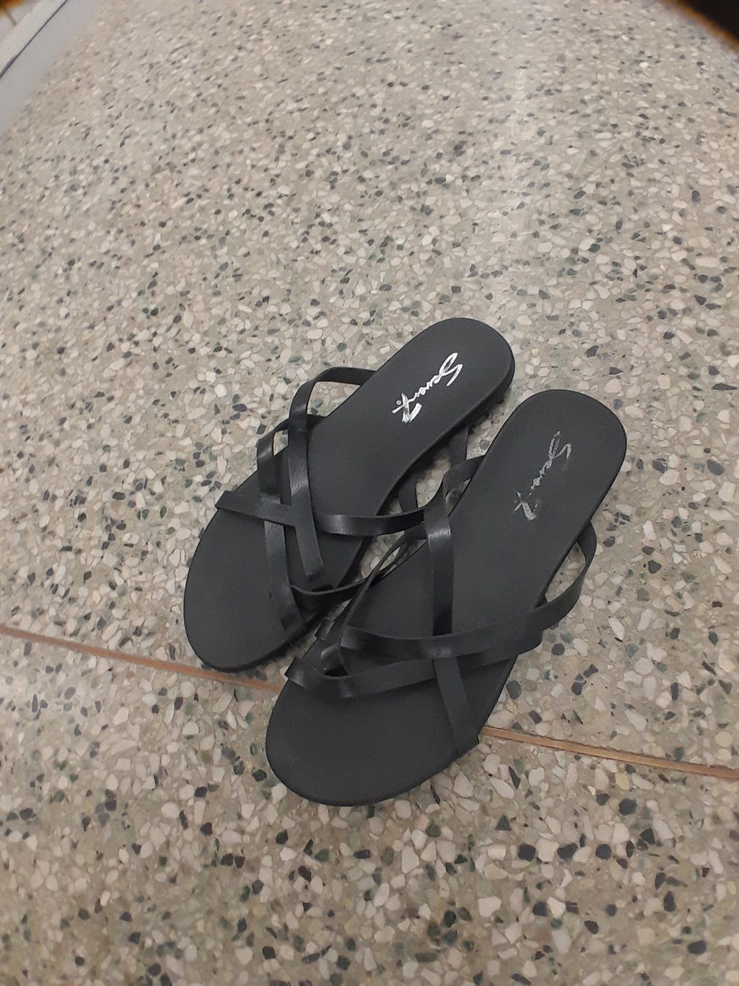 Black Strappy Sandals Women's Size 11 - photo 3