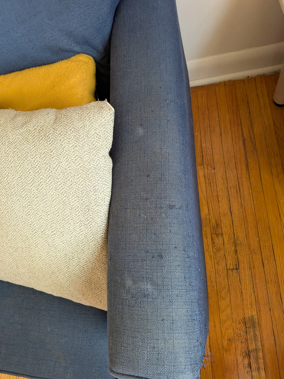 Free Blue Fabric Sofa - photo 3