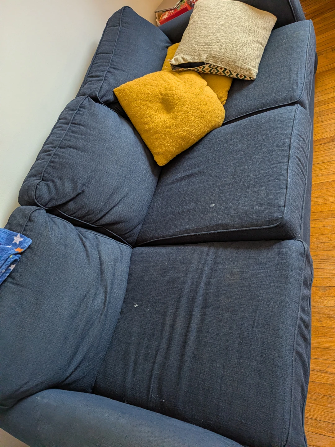 Free Blue Fabric Sofa - photo 4