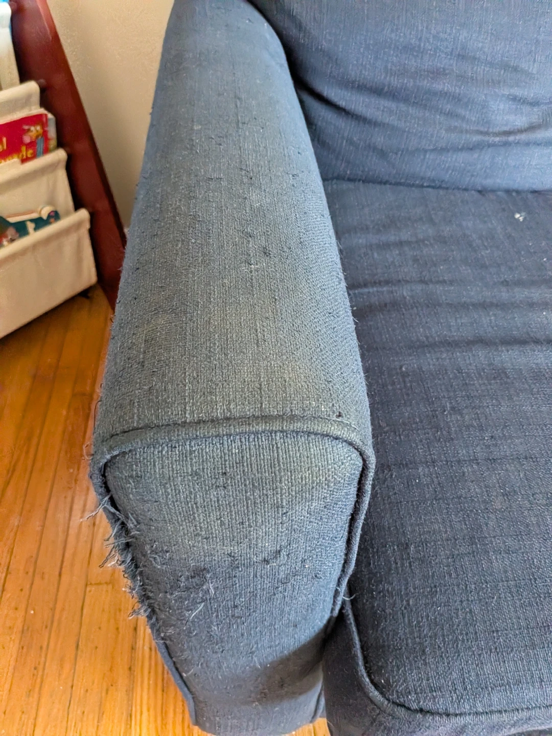 Free Blue Fabric Sofa - photo 5