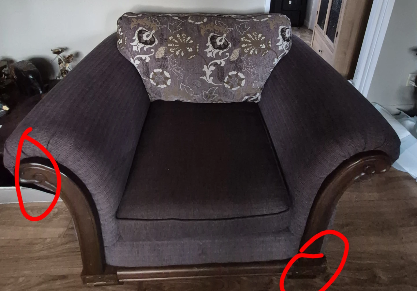 Sofa chair  very comfortable  but too big for our room