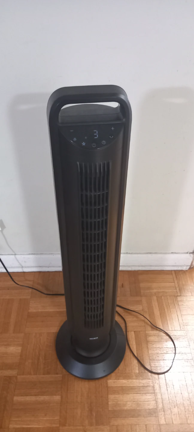 Black Seville Tower Fan, available on 20th May