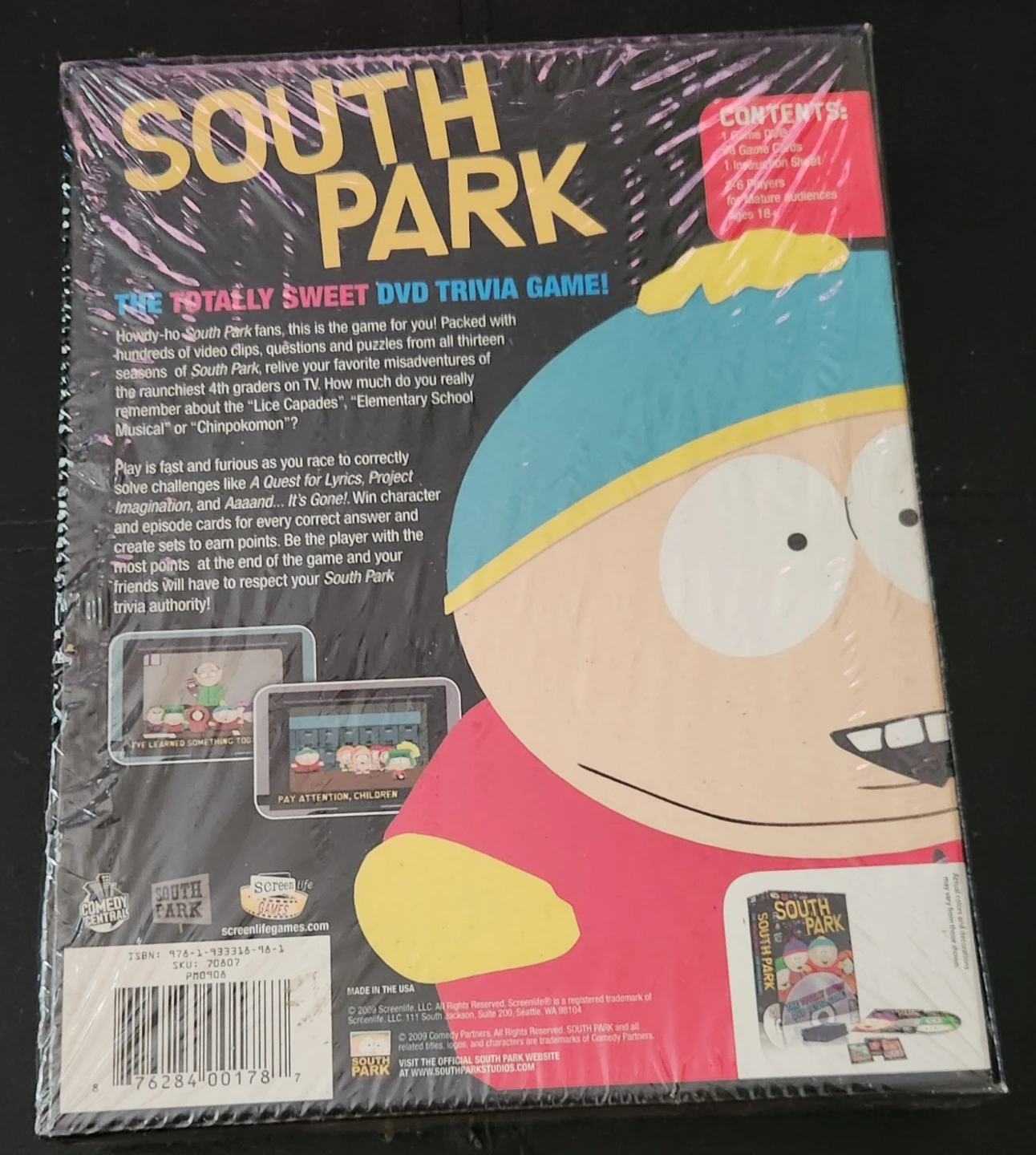 Brand New Sealed South Park DVD Trivia Game (2009 Screenlife) - photo 2