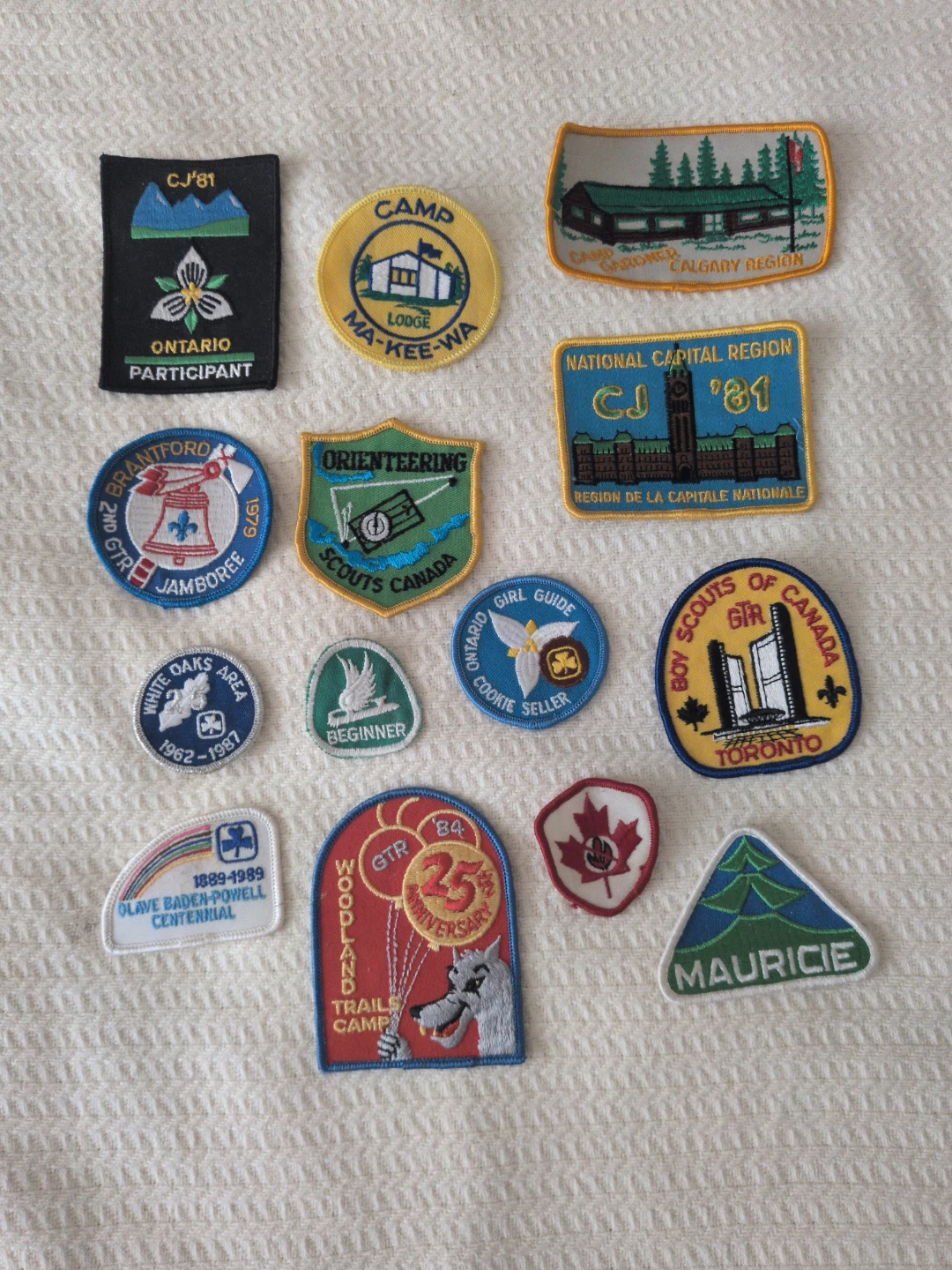 Collection of Vintage Scouting and Camp Patches