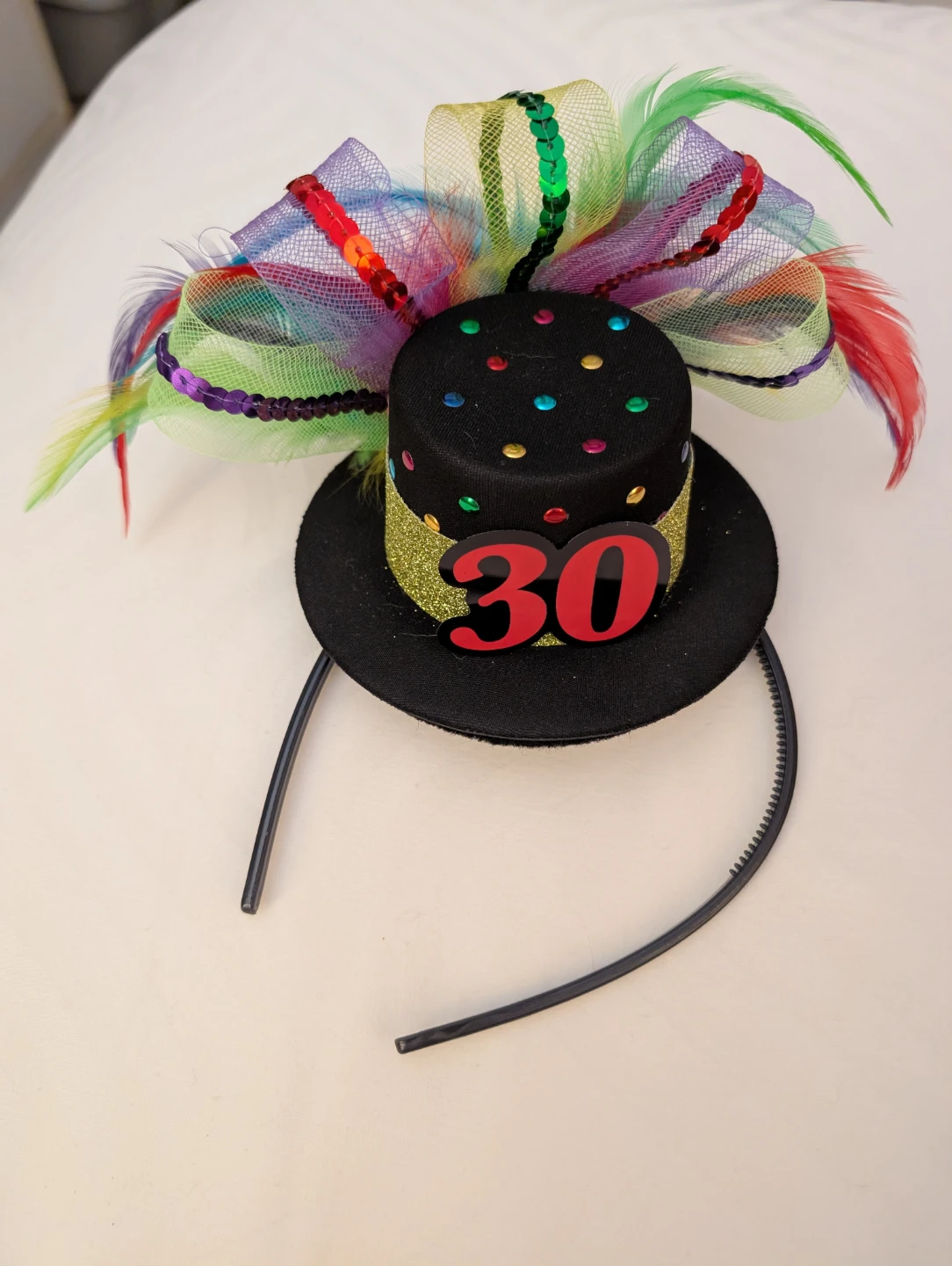 30th Birthday Top Hat Headband - photo 2