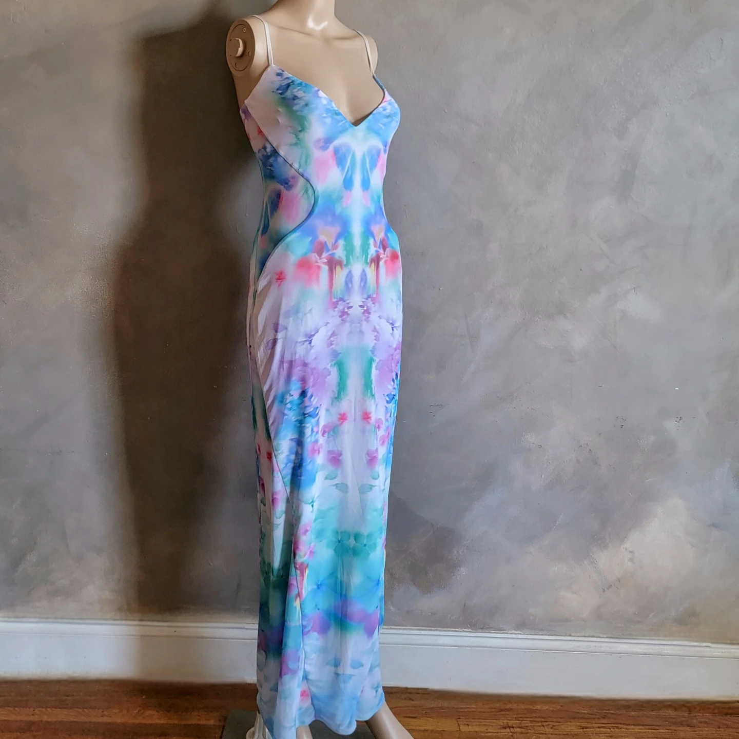 AFRM Alyson Mesh Panel Bodycon Maxi Dress NWOT - photo 2