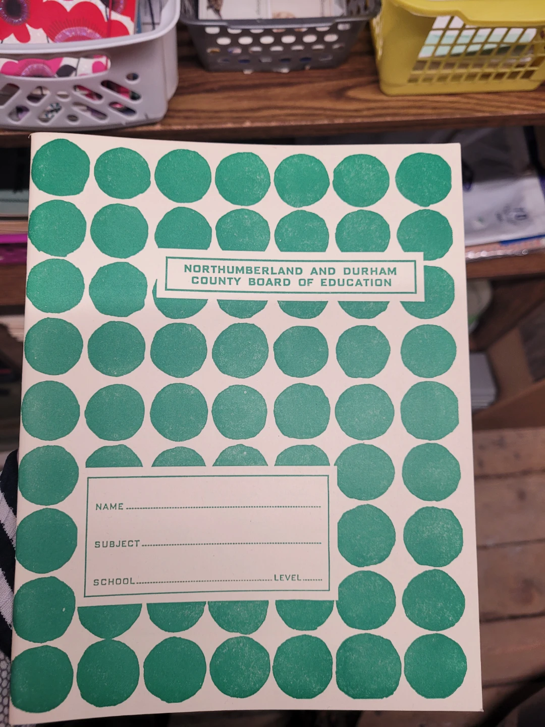 Northumberland and Durham County Board of Education Notebook