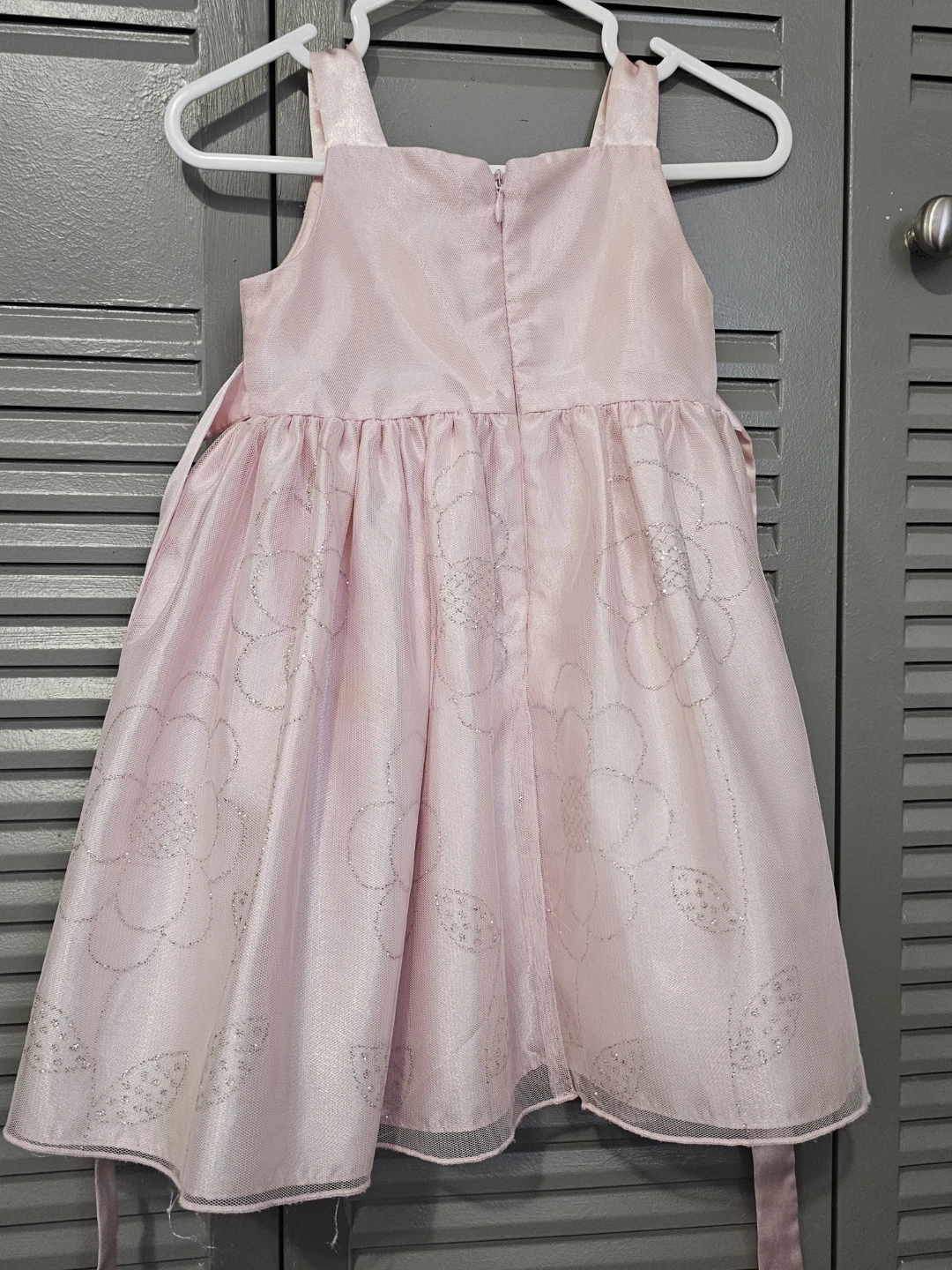 Pink Flower Dress with Sparkle Detail - photo 2