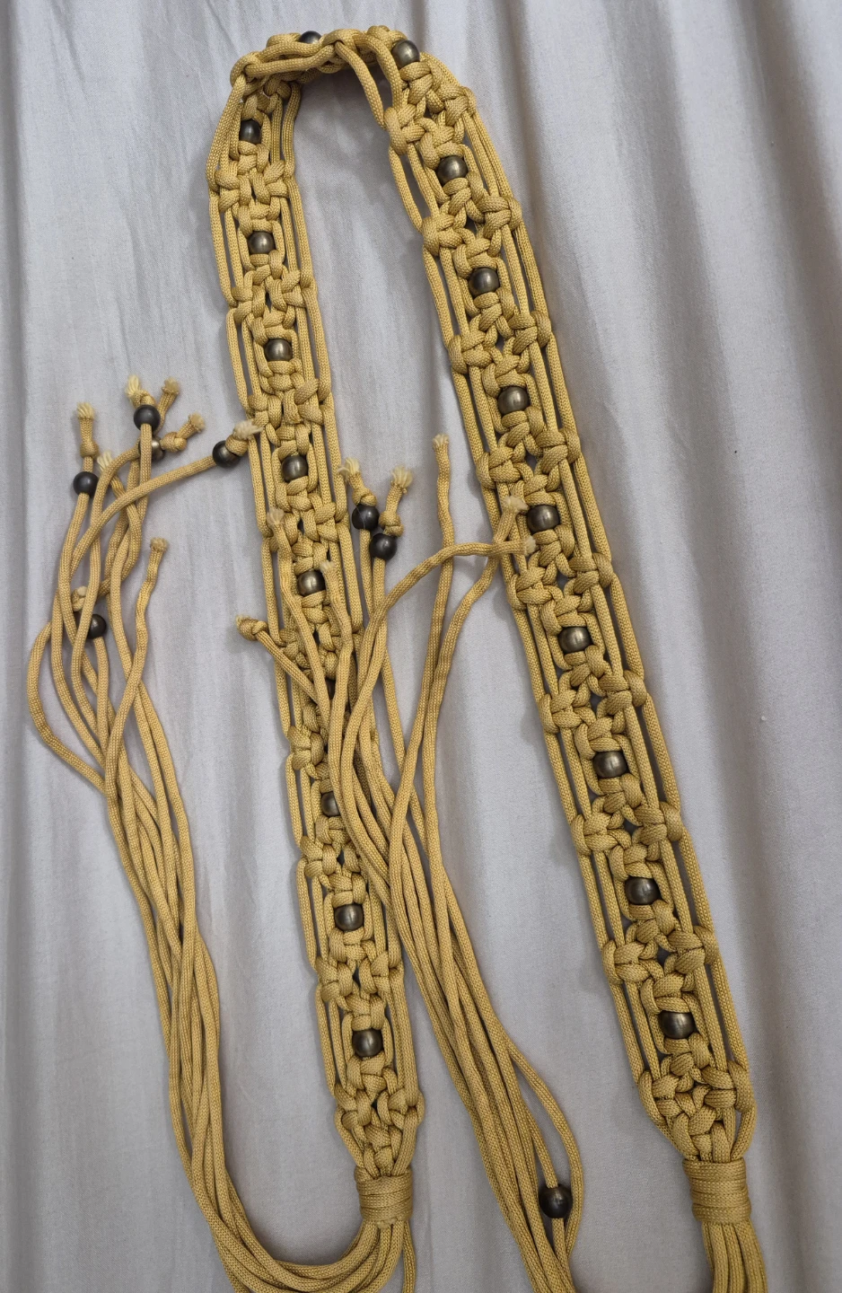 Macrame women belt Yellow - photo 2