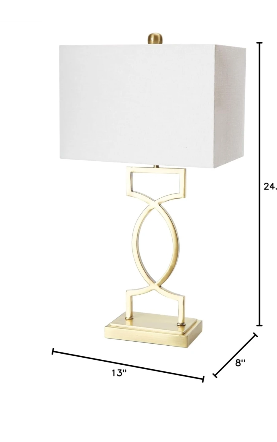 Modern Geometric Table Lamp - Gold Finish - 2 pieces set - photo 2