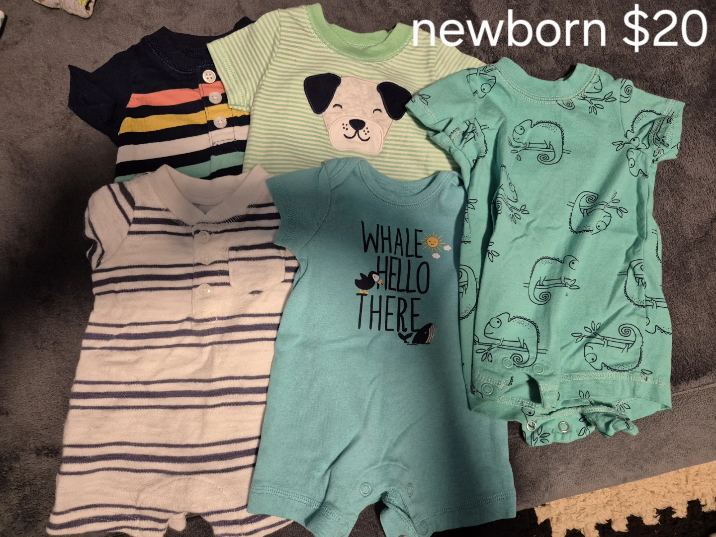 Newborn baby clothes lot