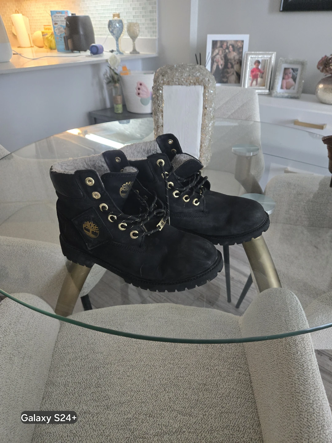 Timberland Black Fur-Lined Boots