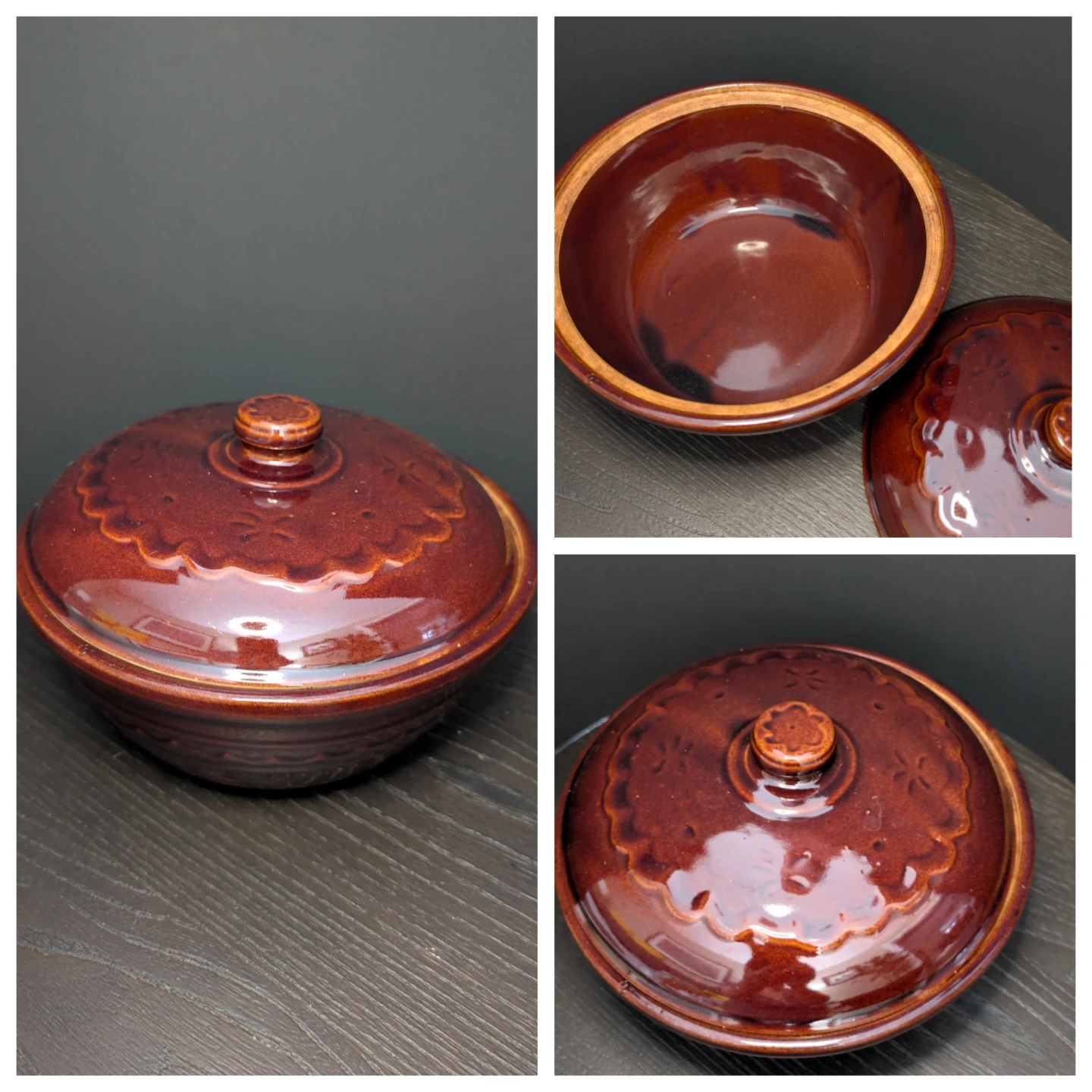 Marcrest Oven-Proof Stoneware Casserole Dish with Lid - photo 3