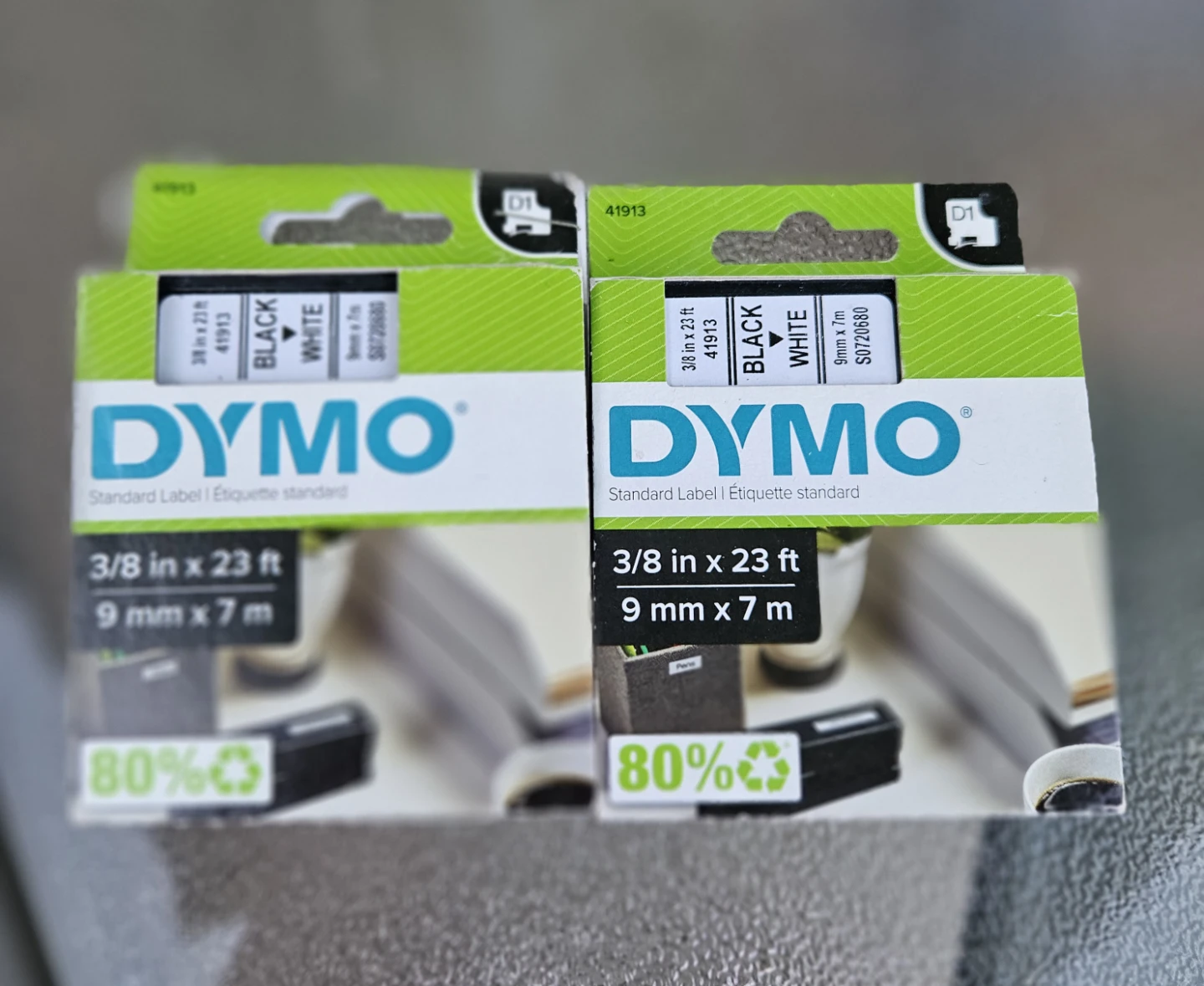 DYMO D1 Standard Label Tapes - Black on White