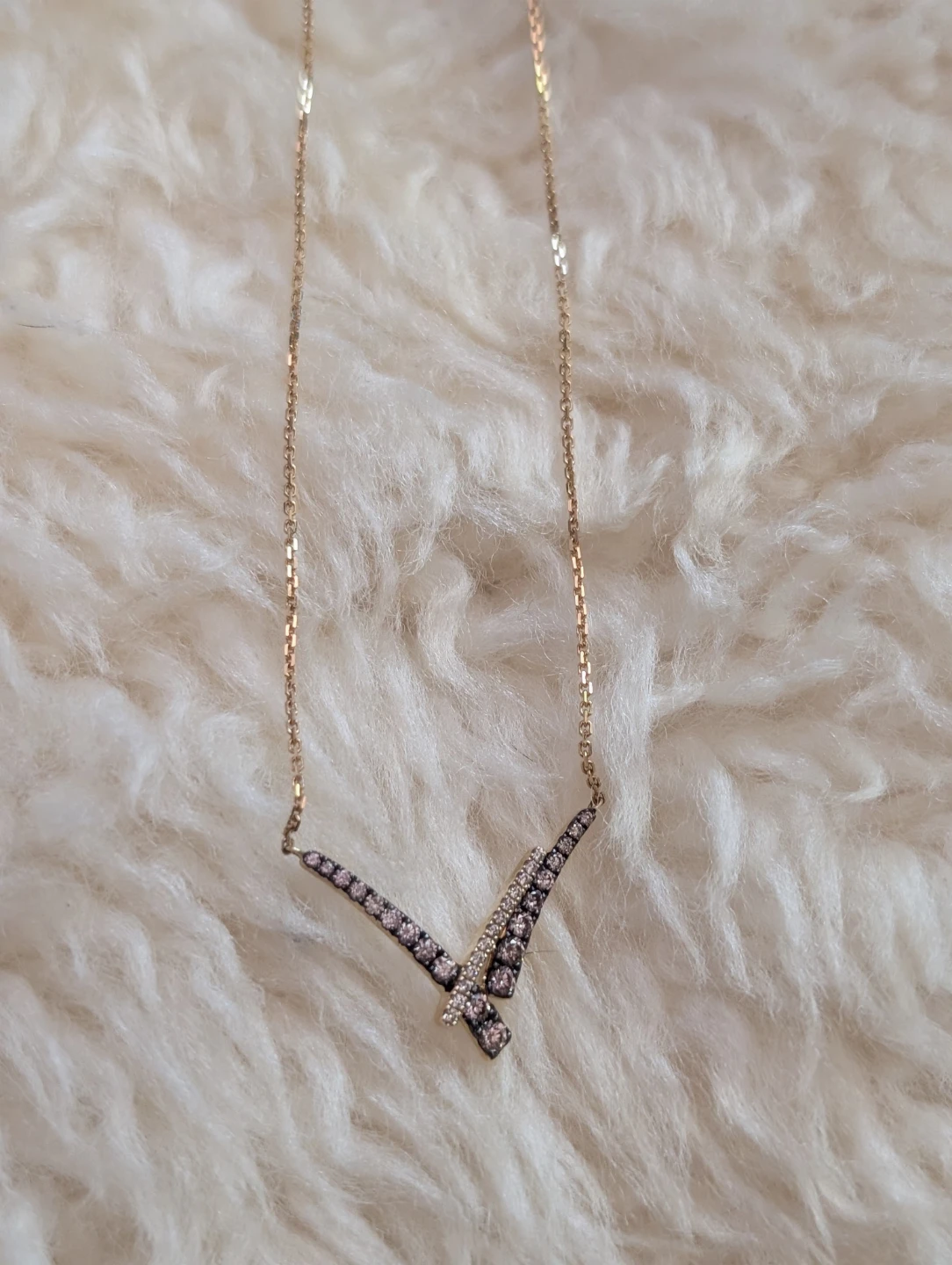 Le Vian Diamond V-Necklace with Box - photo 3