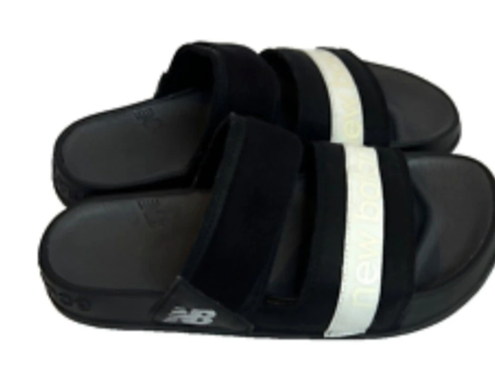New Balance Black Slide Sandals