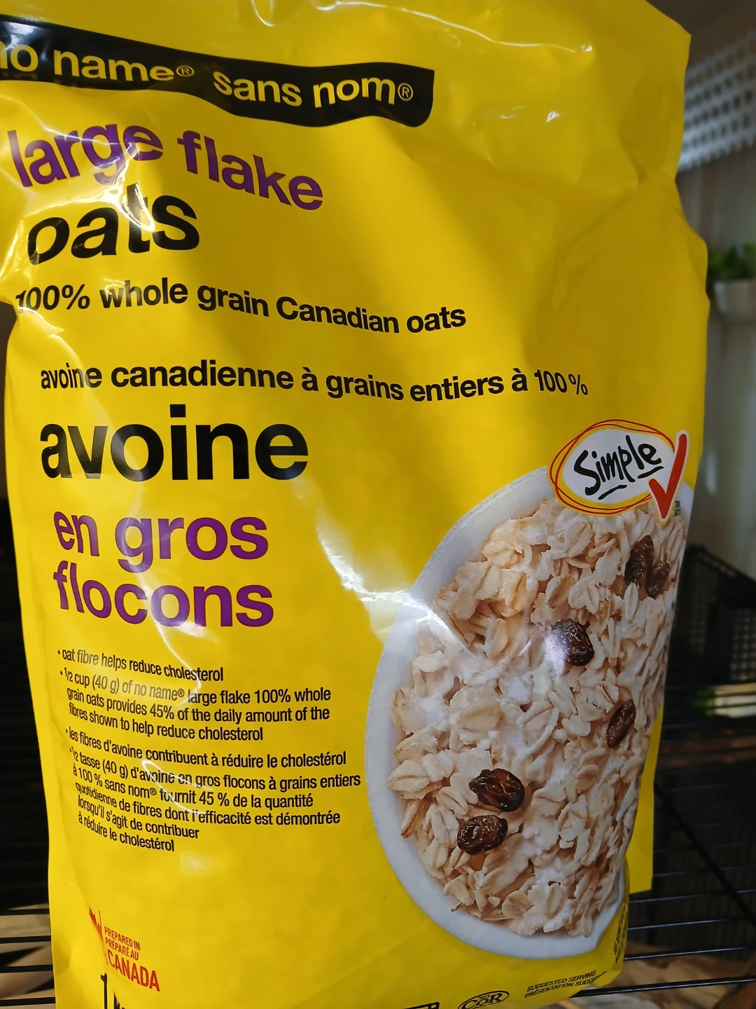 No Name Large Flake Oats - 1kg